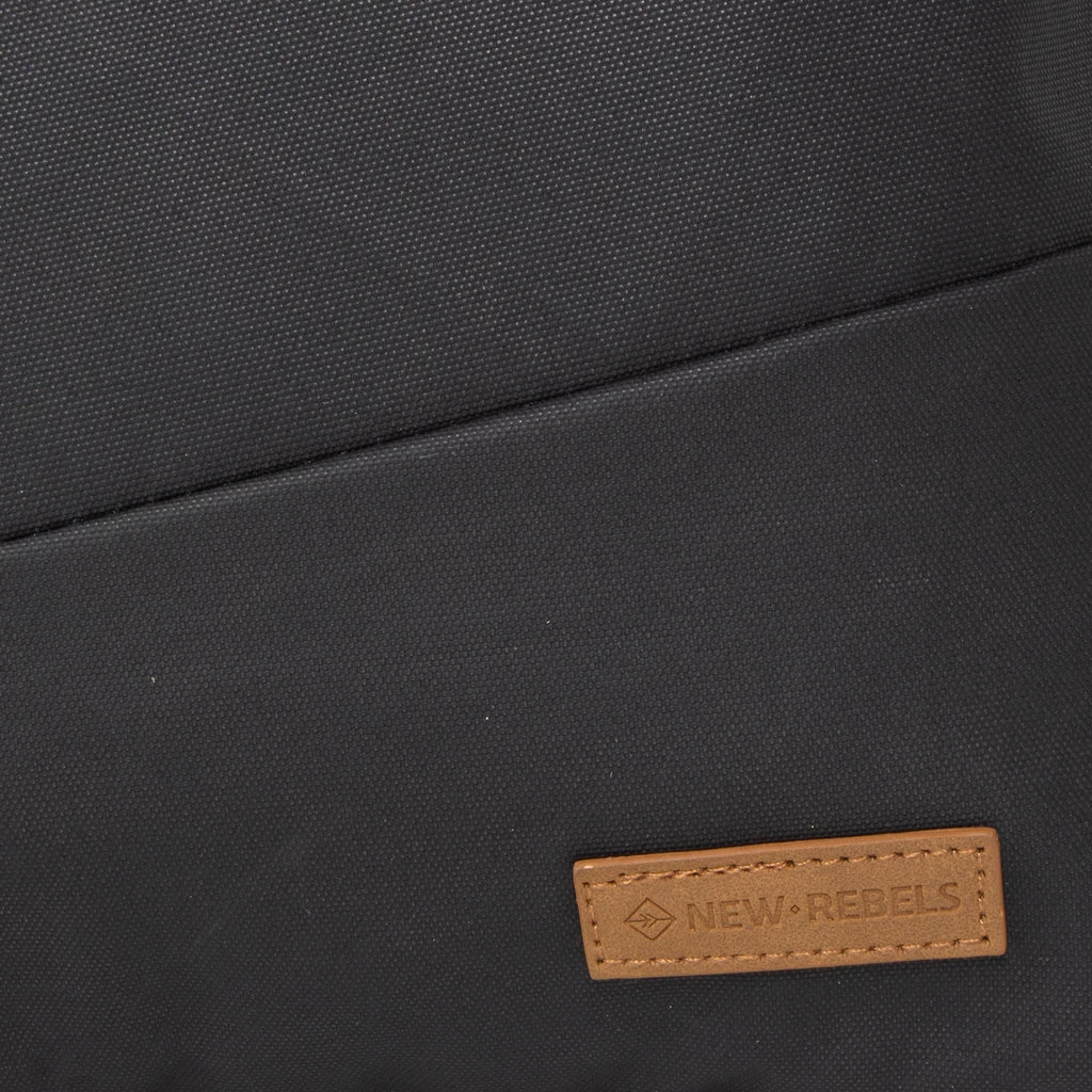 New Rebels ® Waxed - Gesp - Rugzak - Rugtas - Zwart - Afbeelding 6