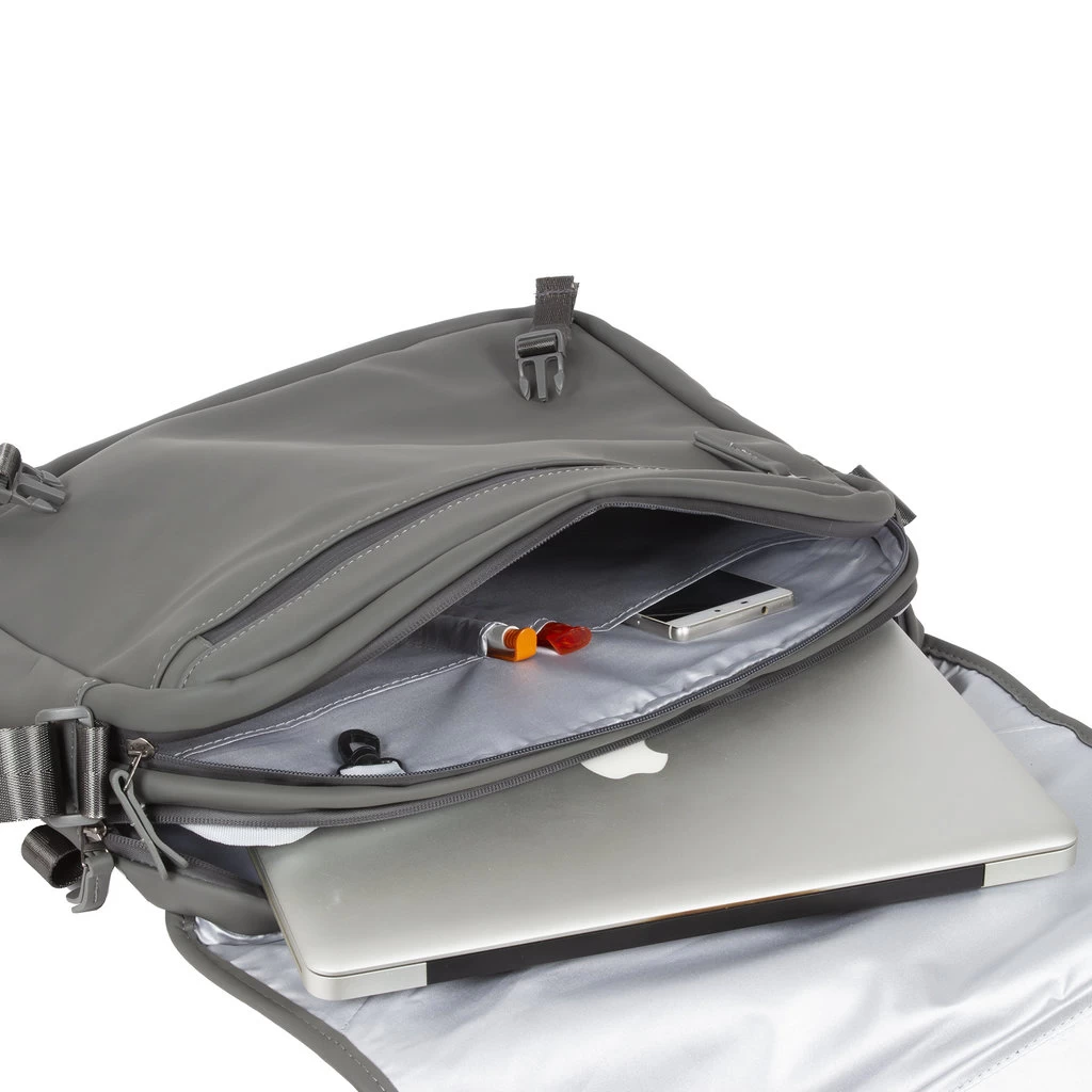 New Rebels ® William - Computer Schoudertas - Grijs 10L- Waterafstotend - Afbeelding 8