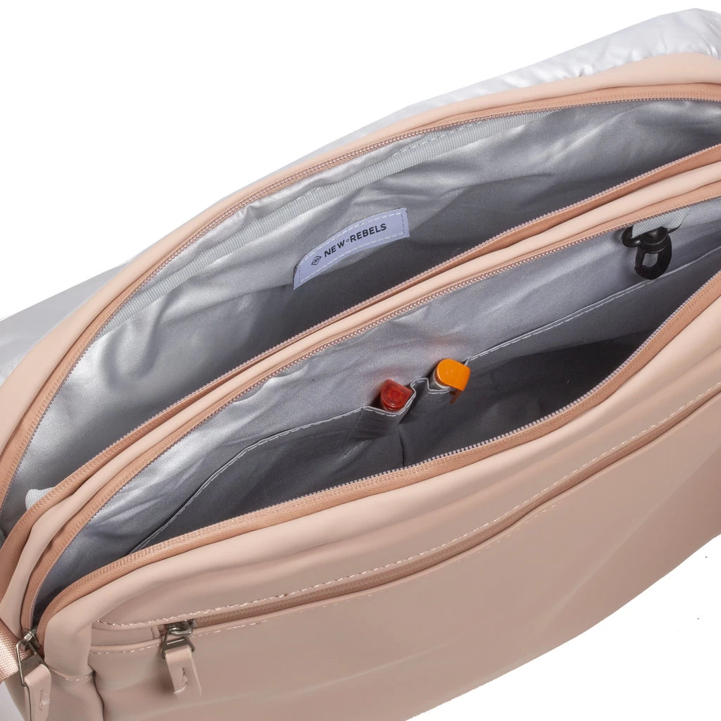 New Rebels ® William - Computer Schoudertas - Old Pink 10L- Waterafstotend - Afbeelding 7