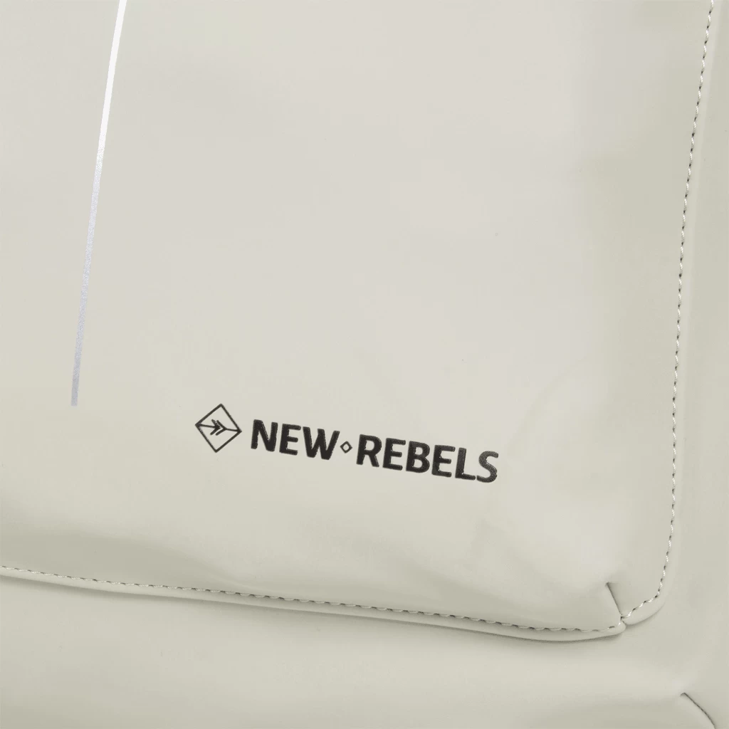 New Rebels ® William - Rolltop - Rugzak - Beige 16L- Waterafstotende Rugtas - Afbeelding 6