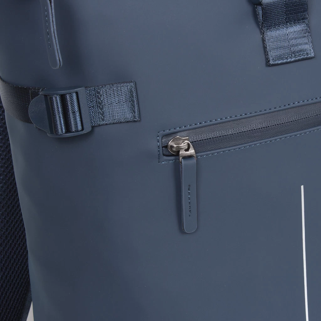 New Rebels ® William -Rolltop - Rugzak - Donkerblauw - 17L-Waterafstotende Rugtas - Afbeelding 8