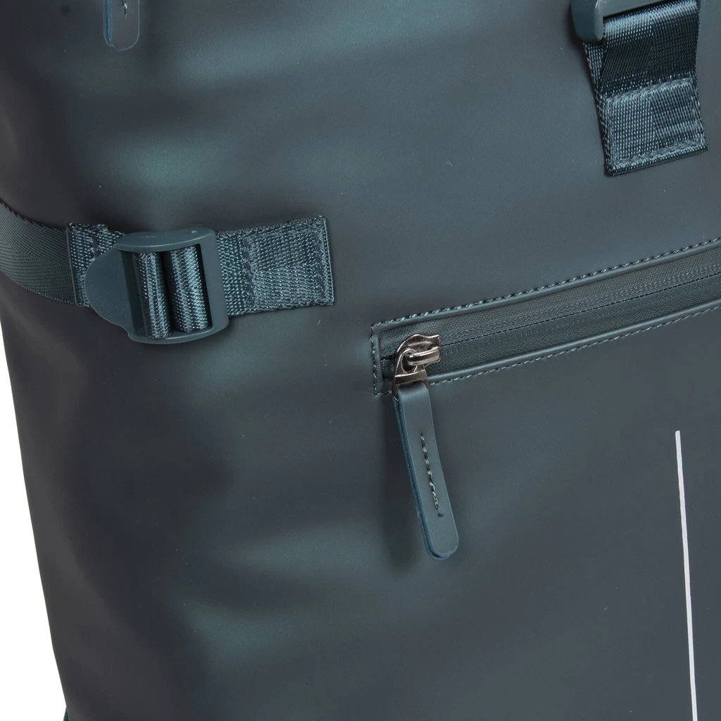 New Rebels ® William -Rolltop - Rugzak - Donkergroen - 17L-Waterafstotende Rugtas - Afbeelding 3