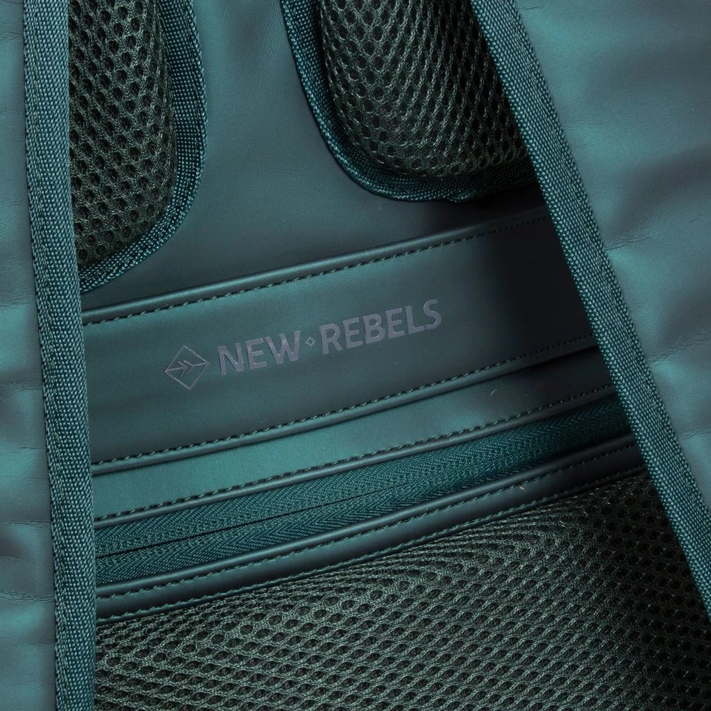 New Rebels ® William - Rugzak - Donker Groen 24L- Waterafstotende Rugtas - Afbeelding 8